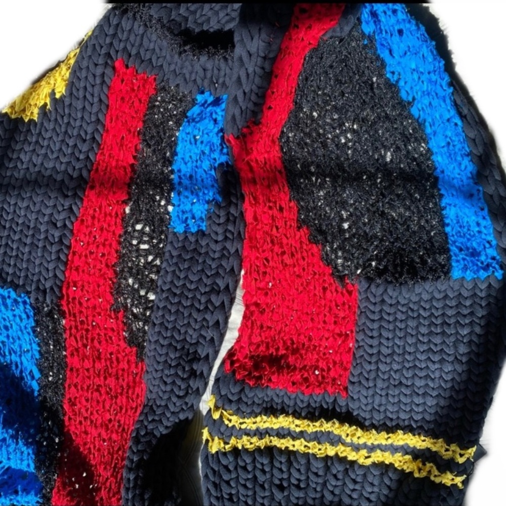 NWOT Ohne Titel google special edition oversized Knit Scarf, 80”x12”, Col…